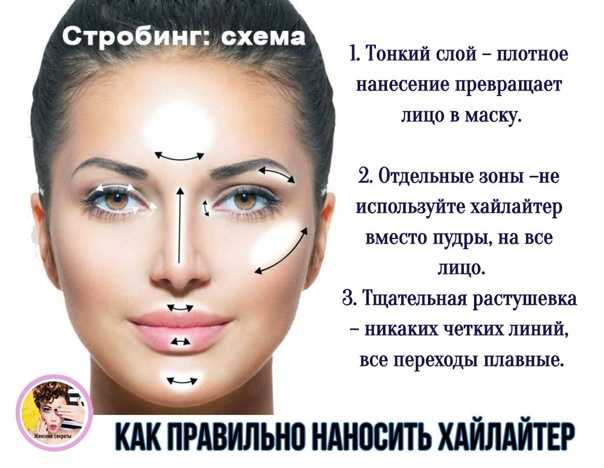 Хайлайтер для лица - как правильно выбрать , наносить ; пошаговая инструкция к применению с фото , видео