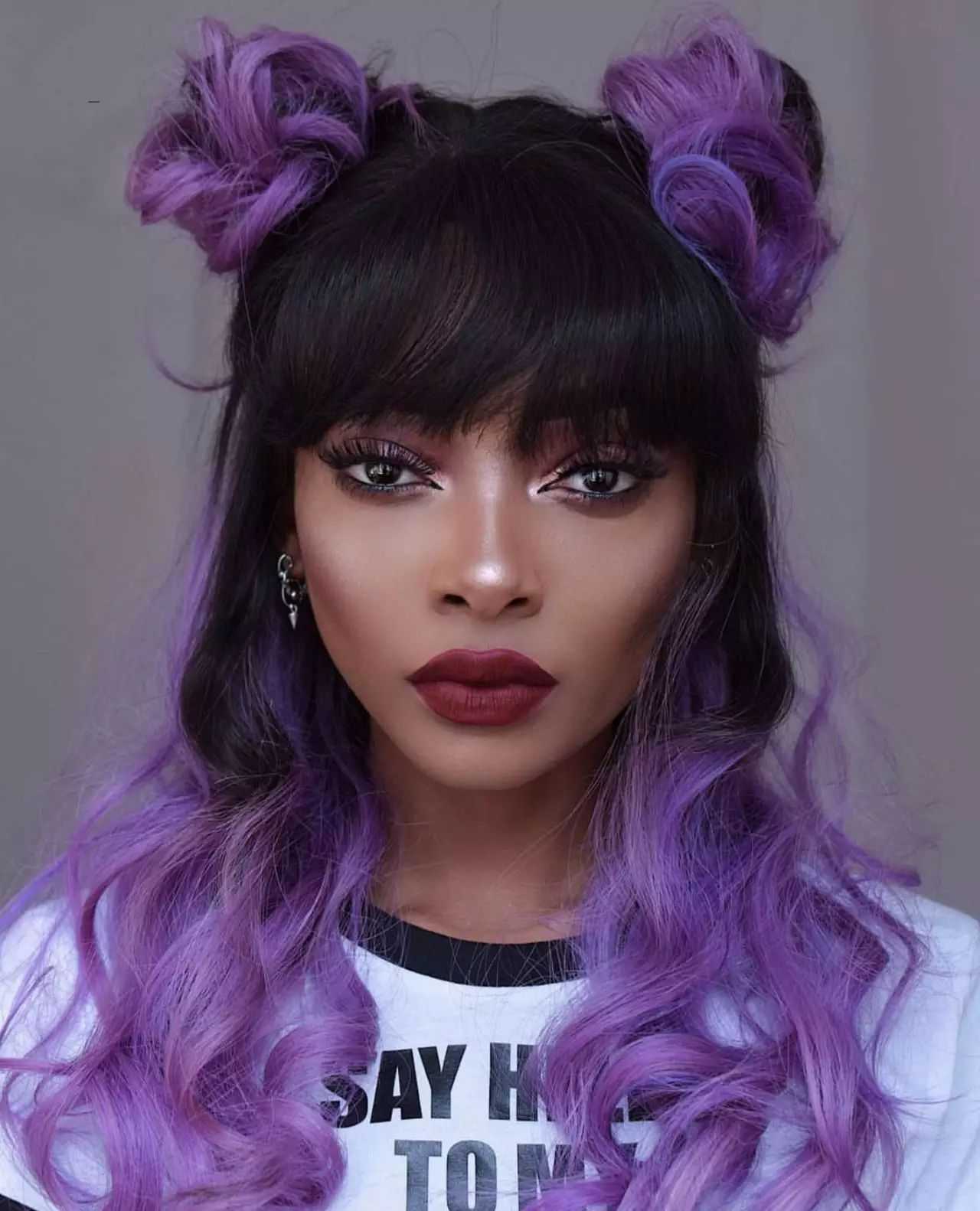 Фиолетовая краска для волос на темные волосы 2021 год