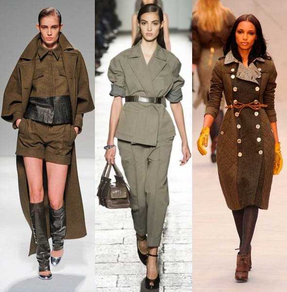 Для смелых и стильных, особенности стиля милитари в женской одежде