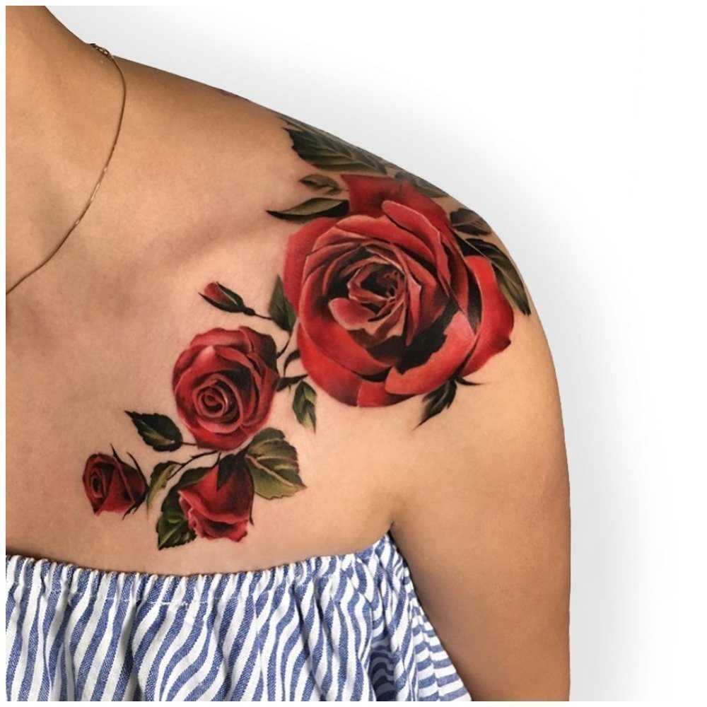 Татуировка на ключице для девушек - фото-идеи: надписи и их значение, птицы, цветы, веточки и разные эскизы