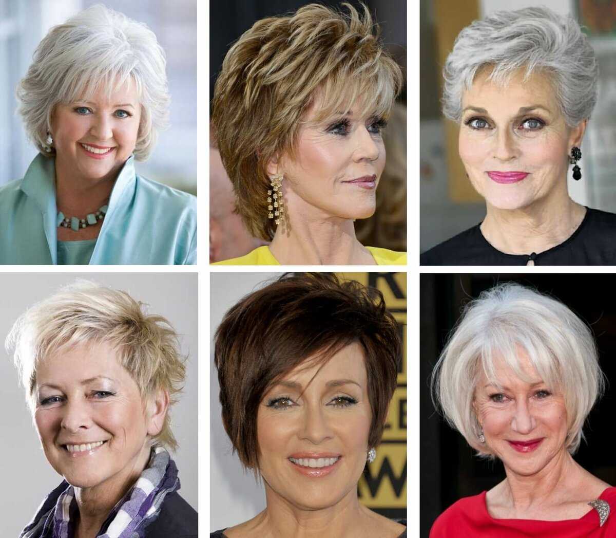 Модные стрижки для женщин после 50 лет на разную длину волос