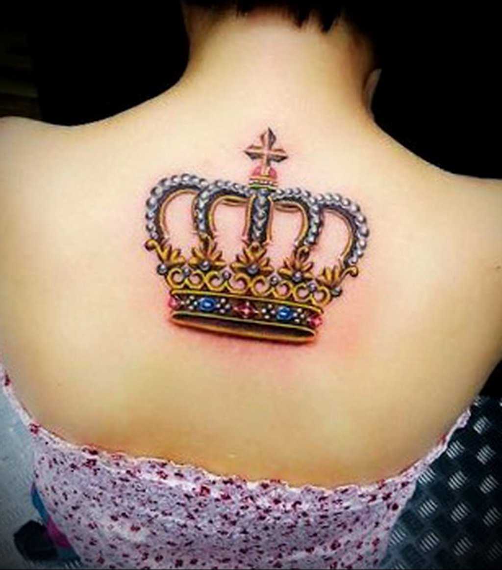 100 лучших идей: тату корона со значением для девушек на фото