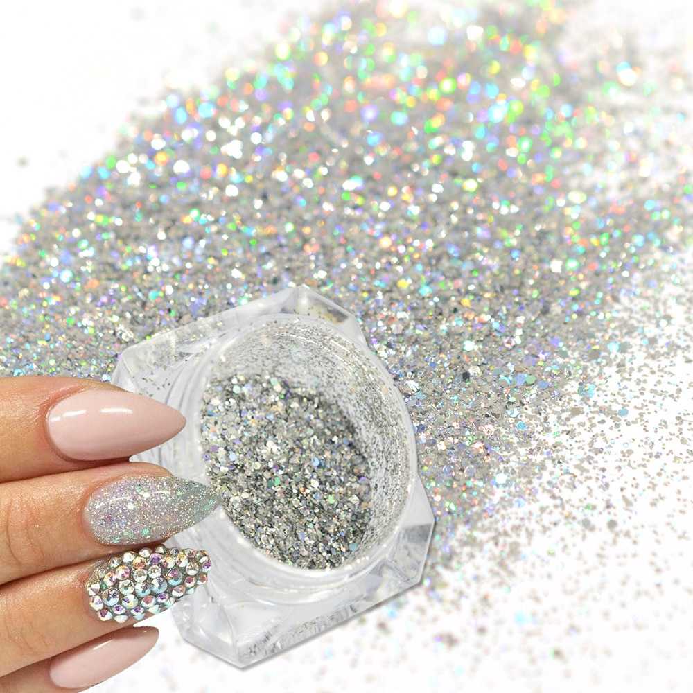 База с блестками. Серебро glitter Gel. Серебристый глиттер на ногтях. Beauty Mineral глиттер Holographic. Маникюр с глиттером блестками.