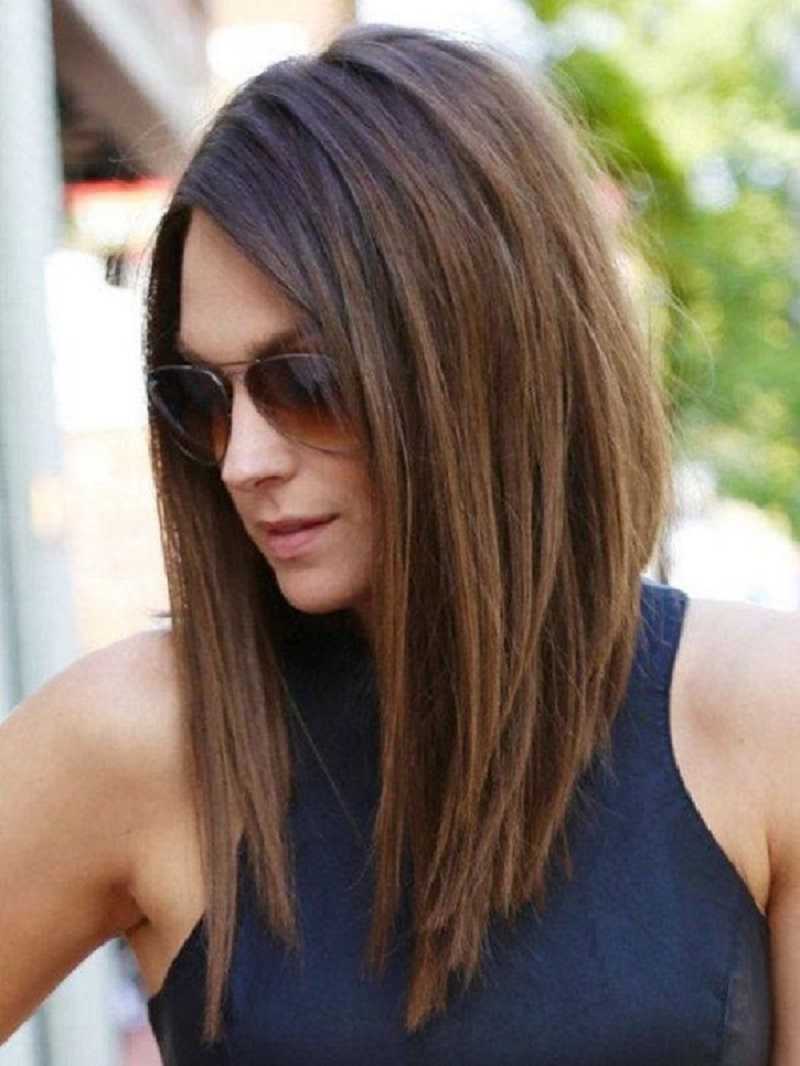 Модные женские стрижки на длинные волосы 2022